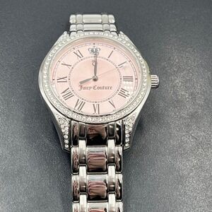 Juicy Couture Wristwatch (Model JC.61.3.14.02415) 38mm Crystals Silver tone Pink